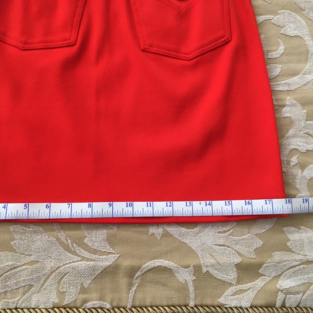 ❤️NEW MOSCHINO❤️Jeans Red Mini Skirt Vintage VTG New Authentic - Picture 12 of 12
